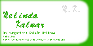 melinda kalmar business card